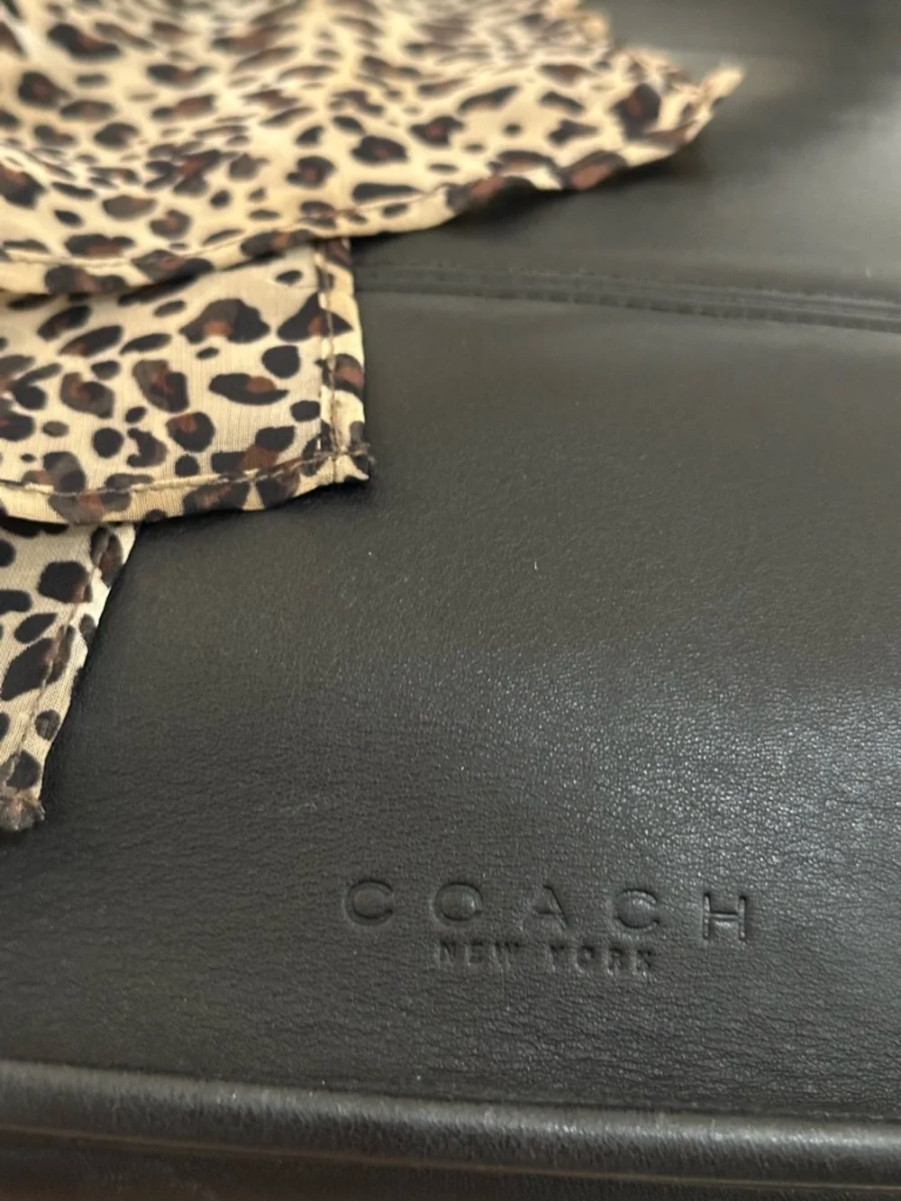 Vintage 1997 Coach Black Leather Tribeca Shopper Tote Bucket Bag - Picture 8 of 8